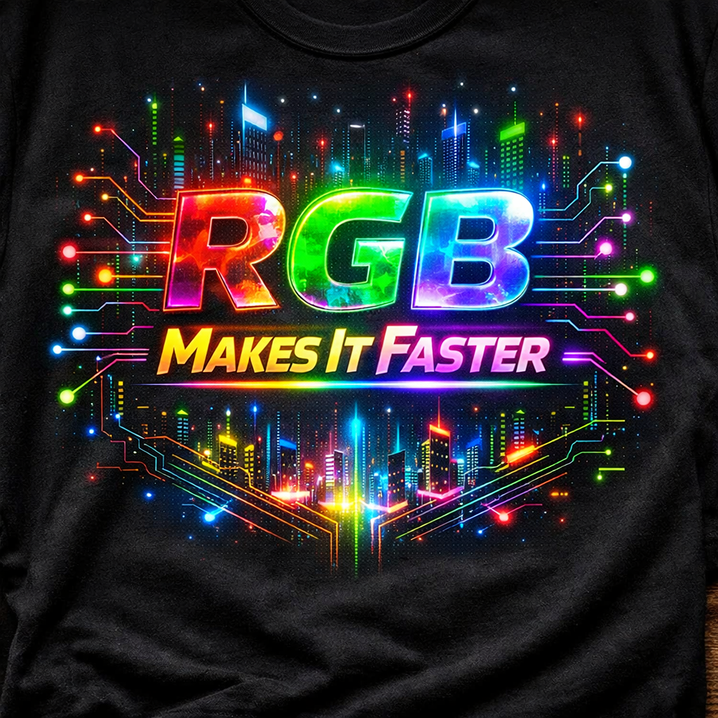 Photo of a RGB Makes It Faster Shirt product