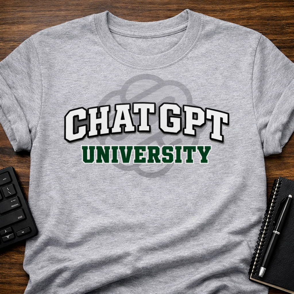 Photo of a Chat GPT University T-Shirt product