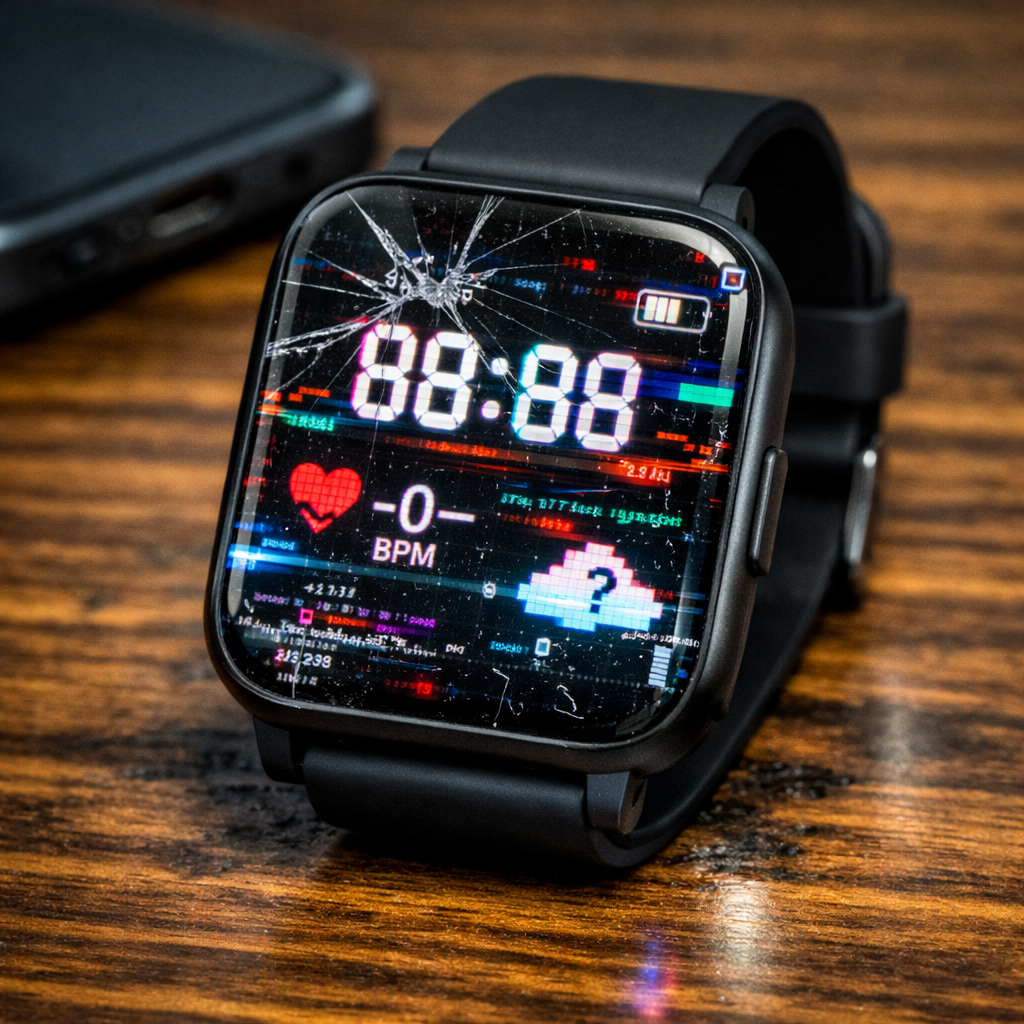 Photo of a Glitched Smartwatch product