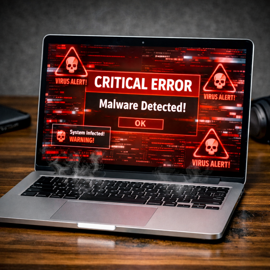 Photo of a Virus-Loaded MacBook product